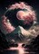 Japanese Landscape Diamond Painting Kits for Adults-5D DIY Full Drill Round Diamond Art Kits for Home Decor-Fantasy Scenery Diamond Dots Arts and Crafts for Gift